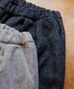 ヘリンボンウールシャギー　パンツ